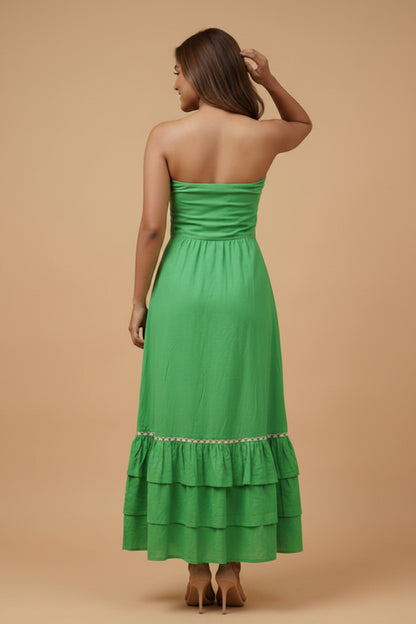 Lagoon Glow Slit Dress