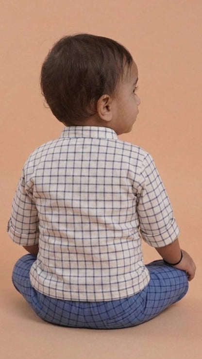 Blue Whale Checkered Co-ord Set