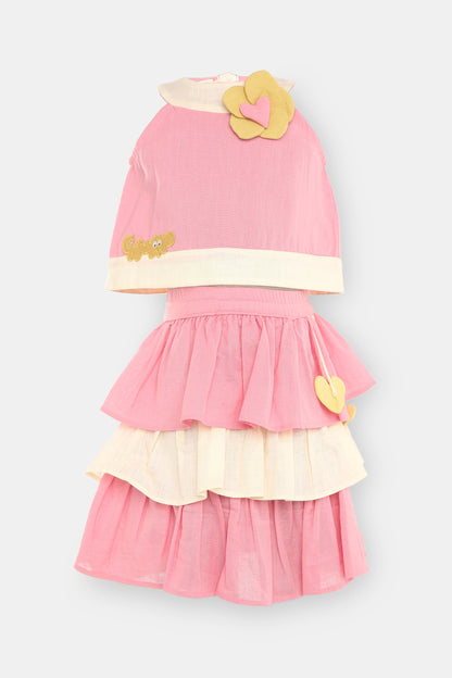 Flora two-piece skirt set.