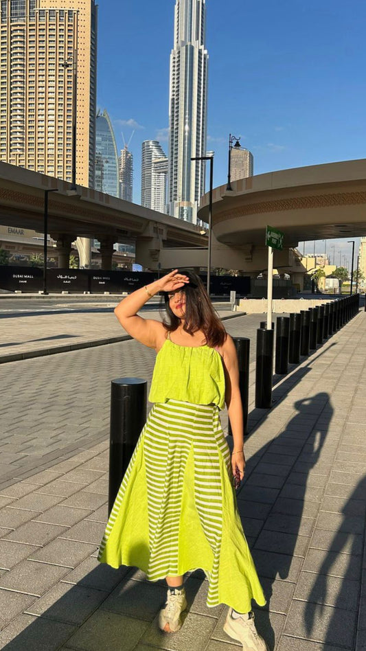 Lime Tide Breeze Co-ord Set