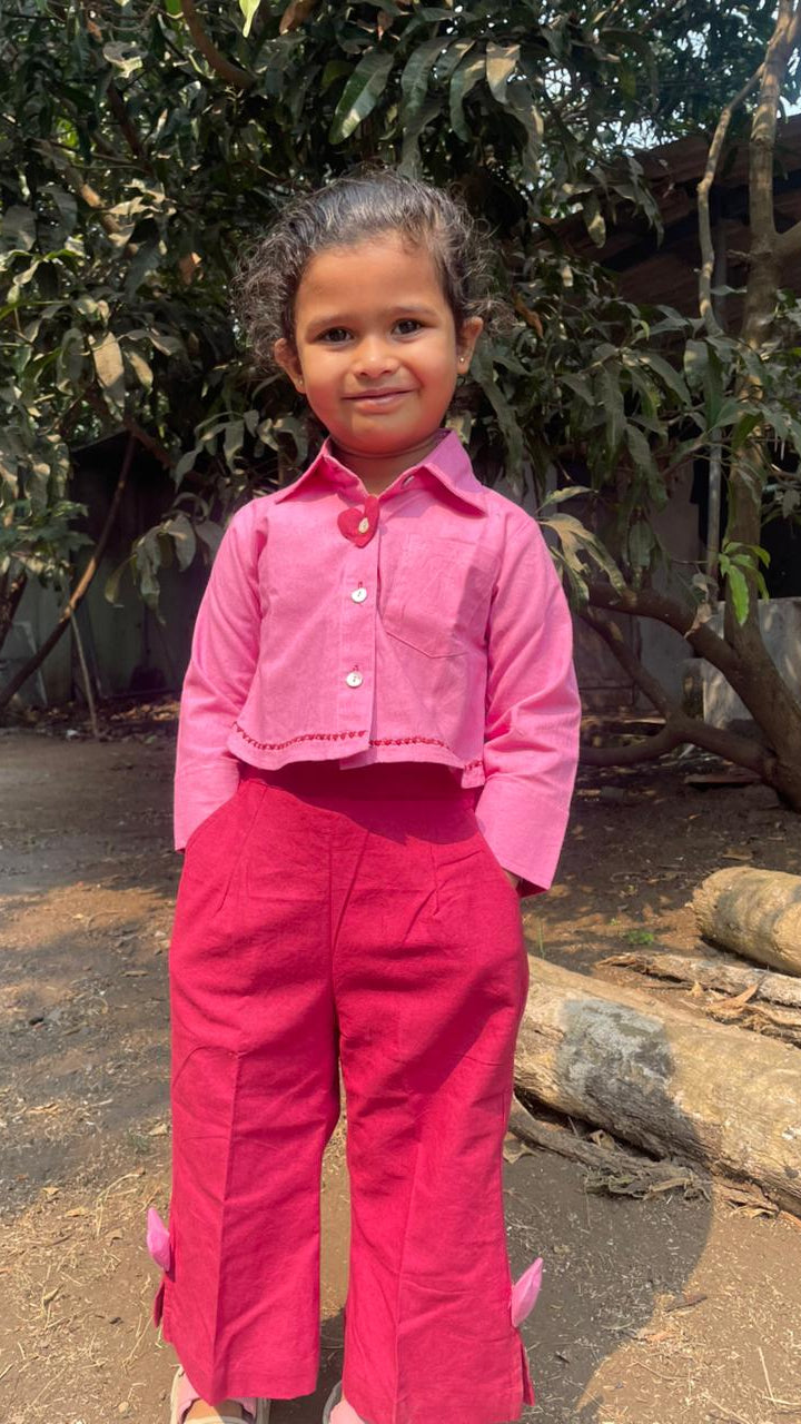 Rosy Twirl Kids Co-ord Set