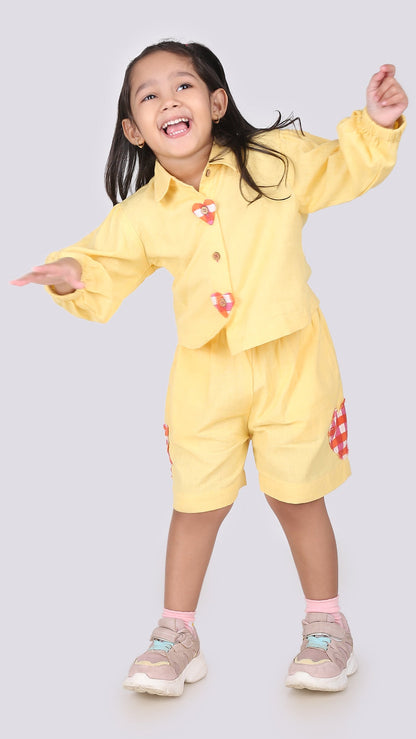 Sunny Hearts Kids Co-ord Set