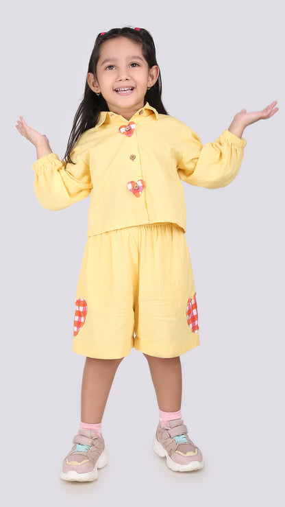 Sunny Hearts Kids Co-ord Set