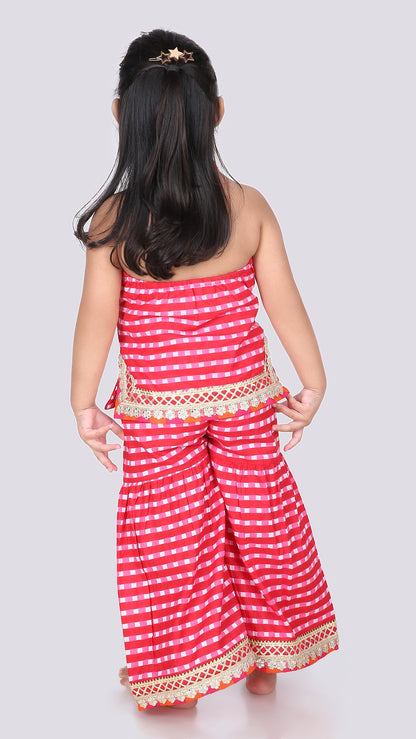 Shanaya Halter Neck Kurti & Sharara Set