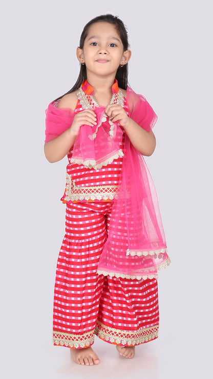 Shanaya Halter Neck Kurti & Sharara Set
