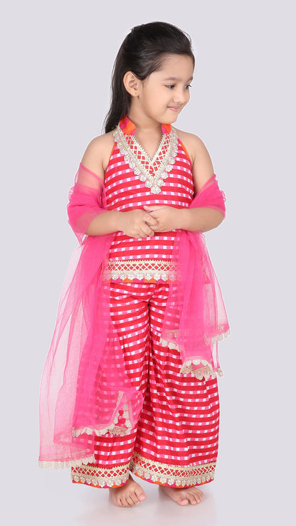 Shanaya Halter Neck Kurti & Sharara Set