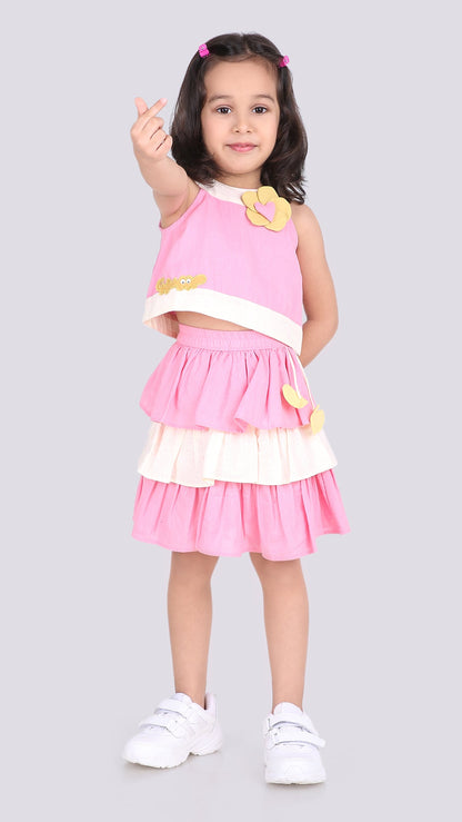 Flora two-piece skirt set.