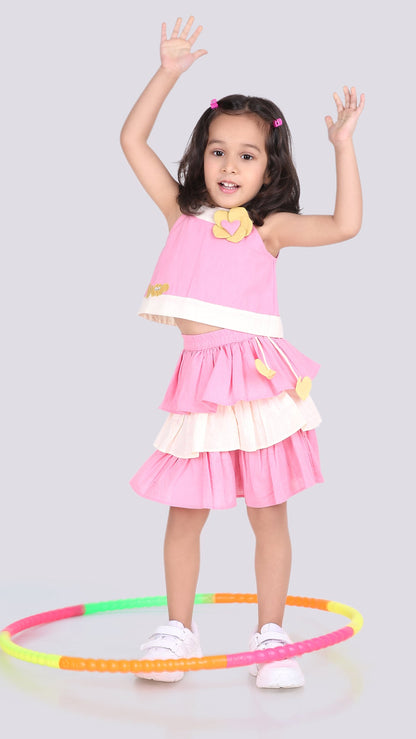 Flora two-piece skirt set.
